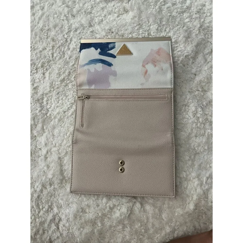 Guess Blush Pink Water color Brush Strokes Long Wallet